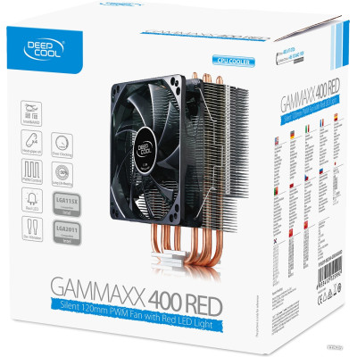 Вентилятор для CPU Socket All Deepcool GAMMAXX 400 v2 RED