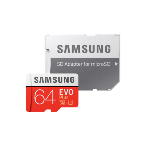Флеш память MicroSD 64GB Samsung Evo Plus (Class 10) SD Adapte (MB-MC64GA/EU)