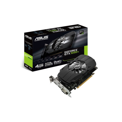 Відеоадаптер GTX1050 Ti 4096Mb GDDR5 128bit Asus Phoenix (PH-GTX1050TI-4G), 1290/7008, (DVI, HDMI, DisplayPort)