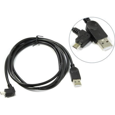 Кабель USB 2 Micro 5PM 1 m Г образний в оплітці 