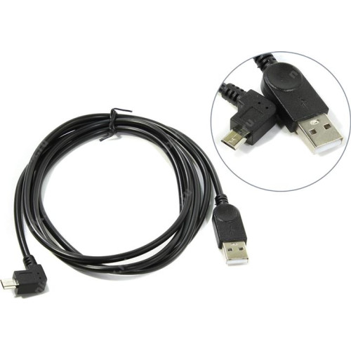 Кабель USB 2 Micro 5PM 1 m Г образний в оплітці 