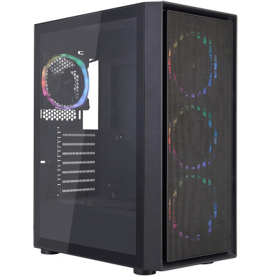 Корпус 1stPlayer Go6-BK-4FS7 Black без БЖ