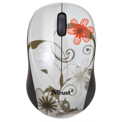 Мишка Trust Vivy Wireless Mini Mouse White Flowers (17868)