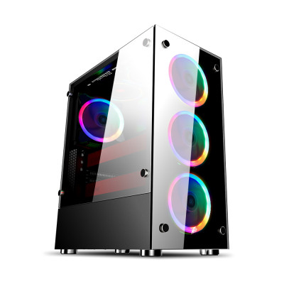 Корпус 1stPlayer V6-R1 Color LED Black без БЖ