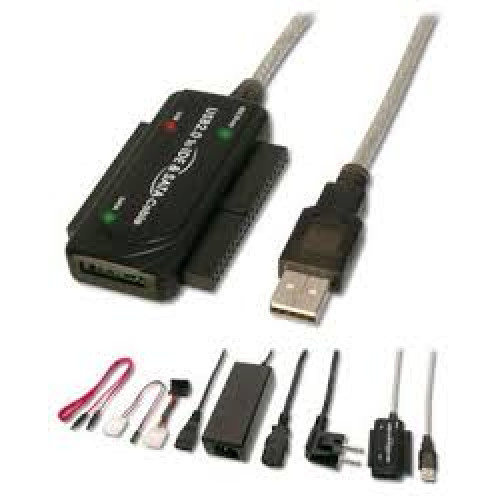 Перехідник USB 2.0 - IDE/SATA, з БЖ GEMBIRD (AUSI01)