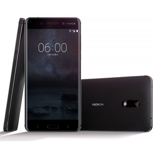 Мобильный телефон Nokia 6 DUOS, 5.5", IPS, (1920x1080), Qualcomm Snapdragon 430 (1.3 ГГц), RAM 3 ГБ, 32 ГБ встроенной памяти + microSD,SDHC (до 128 ГБ), основная камера: 16 Мп, фронтальная камера: 8 Мп, 3G, LTE, GPS, поддержка 2x SIM-карт (Nano-SIM),