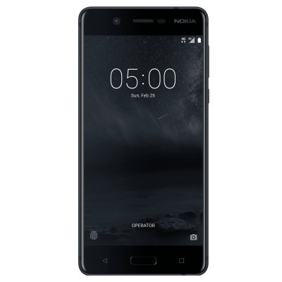 Мобильный телефон Nokia 5, 5.2", IPS, (1280x720), Qualcomm Snapdragon 430 (1.4 ГГц), RAM 2 ГБ, 16 ГБ встроенной памяти + microSD,SDHC (до 128 ГБ), основная камера: 13 Мп, фронтальная камера: 8 Мп, 3G, LTE, GPS, поддержка SIM-карт (Nano-SIM), Android 