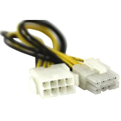 Кабель Живлення перехідник для процесоа ATX 8pin M to ATX 8pin F 0.2m Value (S0173) кабель, 8 pin, 8 pin, 0.2 