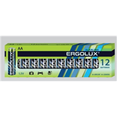 Батарейка Ergolux (2х6) pcs Alkaline (11749) (LR6) (12шт)