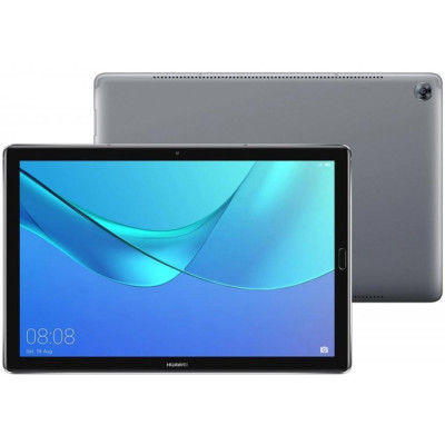 Планшет Huawei MediaPad M5, Space Gray, 10.8" IPS (2560x1600) MultiTouch, HiSilicon Kirin 960 (4 x 2.36, 4 x 1.84 ГГц), RAM 4 ГБ, 64 ГБ встроенной памяти + microSD, Wi-Fi, Bluetooth, основная камера 13 Мп, фронтальная 8 Мп, GPS, Android 8.0, 7500 мАч