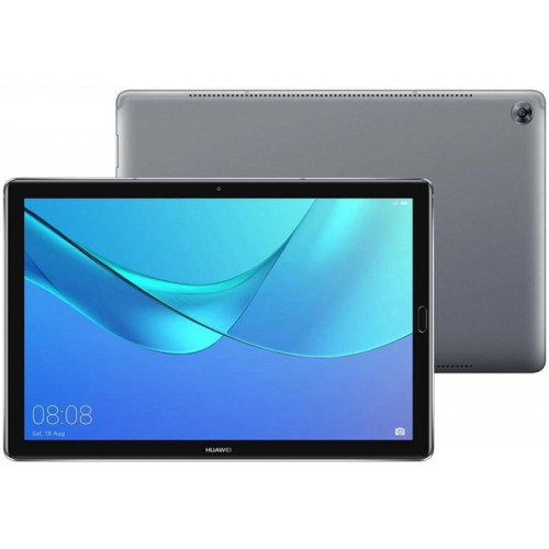 Планшет Huawei MediaPad M5, Space Gray, 10.8" IPS (2560x1600) MultiTouch, HiSilicon Kirin 960 (4 x 2.36, 4 x 1.84 ГГц), RAM 4 ГБ, 64 ГБ встроенной памяти + microSD, Wi-Fi, Bluetooth, основная камера 13 Мп, фронтальная 8 Мп, GPS, Android 8.0, 7500 мАч