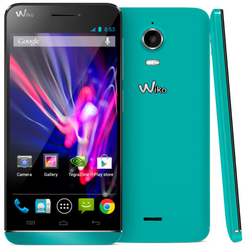 Мобильный телефон Wiko WAX, Turquoise, 4.7", FWVGA, (1280x720), Nvidia Tegra 4i (1.7 ГГц), RAM 1 ГБ, 4 ГБ встроенной памяти, основная камера: 8 Мп, фронтальная камера: 5 Мп, 3G, GPS, поддержка SIM-карт (Micro-SIM), Android 4.0, 1300 мА*ч