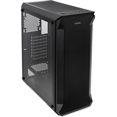Корпус Vinga Tank Miditower, ATX, без БЖ, Black