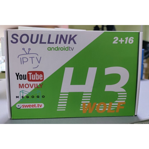 Медіаплеєр Soullink H3 Wolf 2Gb + 16Gb, Android 10.0, Wi-Fi 2.4G/5G