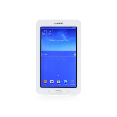 Планшет Samsung Galaxy Tab 3 Lite, White, 7" (1024x600) емкостный MultiTouch, Spreadtrum T-Shark (1.3 ГГц), RAM 1 ГБ, 8 ГБ встроенной памяти + microSD, Bluetooth 4.0, Wi-Fi, 3G, камера 2 Мп, A-GPS, ГЛОНАСС, Android 4.4