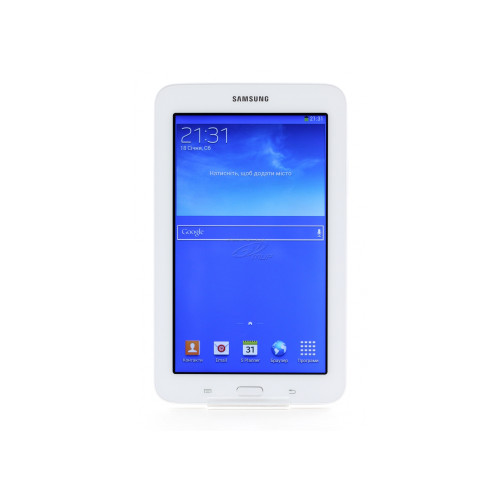 Планшет Samsung Galaxy Tab 3 Lite, White, 7" (1024x600) емкостный MultiTouch, Spreadtrum T-Shark (1.3 ГГц), RAM 1 ГБ, 8 ГБ встроенной памяти + microSD, Bluetooth 4.0, Wi-Fi, 3G, камера 2 Мп, A-GPS, ГЛОНАСС, Android 4.4