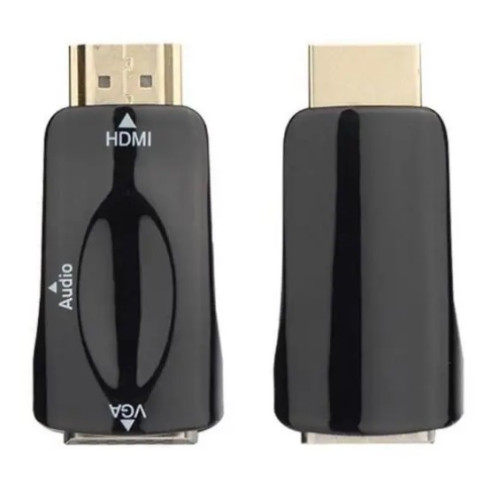 Перехідник HDMI - VGA с аудио (YT-C-HDMI(M)/VGA(F)+AUX-B) (U-991 black)