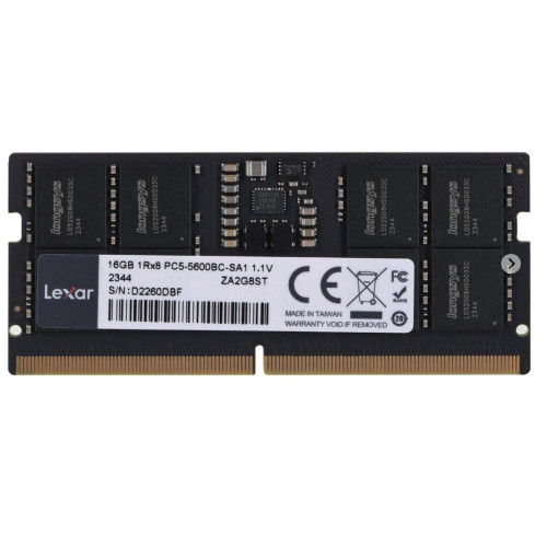 Модуль пам'яті SoDDR 5 16GB 5600 MHz 1.1v Lexar (LD5S16G56C46ST-HGN)