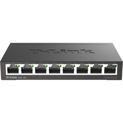 Комутатор Switch 8 Port D-Link DGS-108 (10/100/1000 Base)