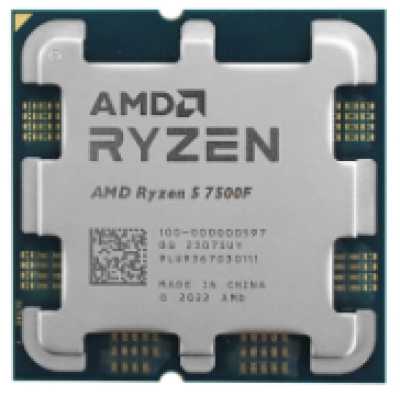 Процесор AMD Ryzen 5 7500F (5.0GHz, 32MB, sAM5 ) (100-000000597) Tray
