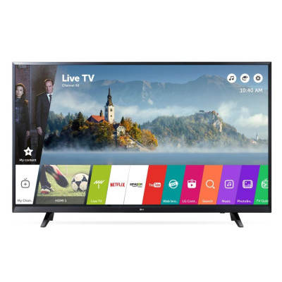 Телевизор LG 43'' 43UJ620V, 3840x2160, 4K UHD, HDMI x2, Ethernet, Wi-Fi, Smart TV, 1200 Гц, DVB-T2, DVB-S2, DVB-C
