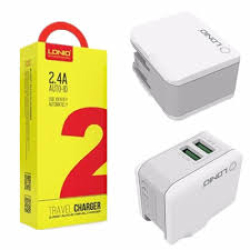 Перетворювач живлення LDNIO 220В -> USB 5.0v-2.4A (2 USB) (A2203)