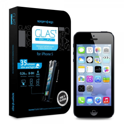 Захисне скло на Apple Iphone 5/5S (2in1) глянцевые Glass T