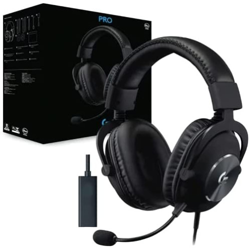 Наушники Logitech PRO X Gaming Headset BLACK mini jack\USB (981-000818)
