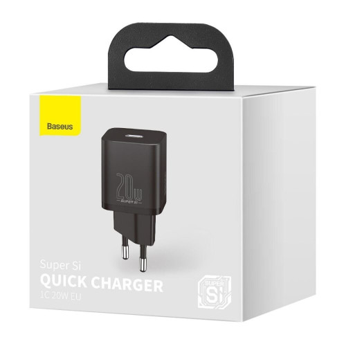 Зарядний пристрій BASEUS Super Si 20W (CCSUP-B01), Black