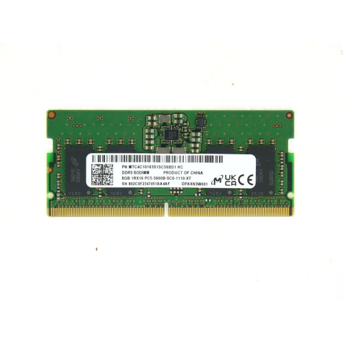 Модуль пам'яті SoDDR 5 8GB 5600 MHz 1.2v Micron (MTC4C10163S1SC56BD1)