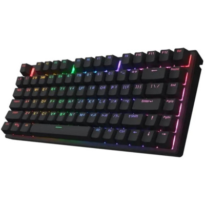 Клавіатура Hator Icefall Mecha 75 Rainbow Led Wireless/Bluetooth/USB UA Black (HTK275UA)