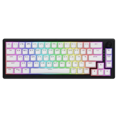Клавіатура Hator Skyfall 65 Aurum Sterling RGB Wireless/Bluetooth/USB UA Black/White (HTK3160UA)