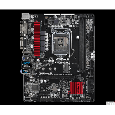 Материнська плата ASRock H110M-G/M.2 (s1151, Intel H110, PCI-Ex16) 2 слота DDR4 DIMM2133 МГц