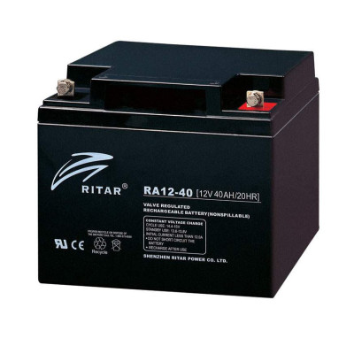 Акумулятор для ДБЖ RITAR RA12-40 12V 40Ah, Gray Case, ( 307 х 169 х 215), 15 kg Q1