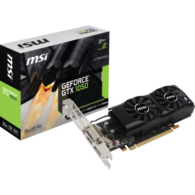 Відеоадаптер GTX1050 2048Mb GDDR5 128bit MSI (GTX 1050 2GT LP) (1354/7008) (DVI, HDMI, DisplayPort)