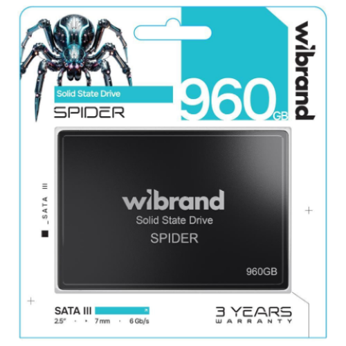 Накопичувач 2.5'' SSD 960GB Spider Wibrand (WI2.5SSD/SP960GBST)