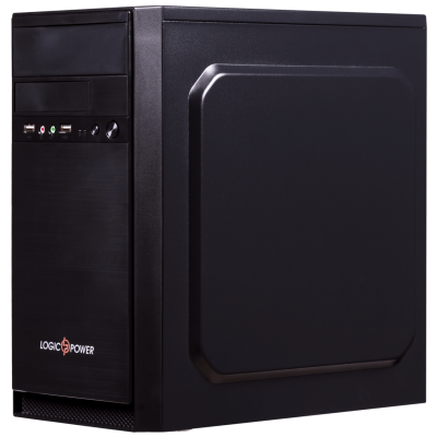 Корпус LogicPower LP 6100-400W ATX/ MATX, 24+4Pin, 2xSATA, 2 molex, 120 mm fan, USBx2, AUDIO In/ Out, Full BLACK