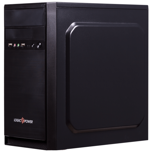 Корпус LogicPower LP 6100-550W ATX/ MATX, 24+4Pin, 2xSATA, 2 molex, 120 mm fan, USBx2, AUDIO In/ Out, Full BLACK