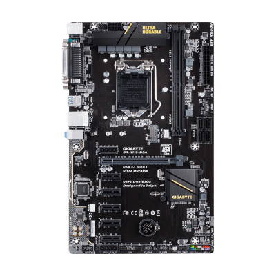 Материнська плата Gigabyte GA-H110-D3A (s1151, Intel H110, PCI-Ex16), 2 x DDR4 DIMM, 2 x PCI-E 2.x x1, 1 x PCI-E 3.0 x16, Intel Core i7, Core i5, Core i3, Pentium, Celeron 6-го покоління під сокет LGA1151