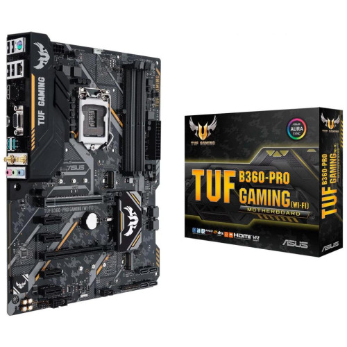 Материнська плата Asus TUF B360-Pro Gaming (s1151, Intel B360, PCI-Ex16), 4 x DDR3 DIMM; Кількість каналів 2