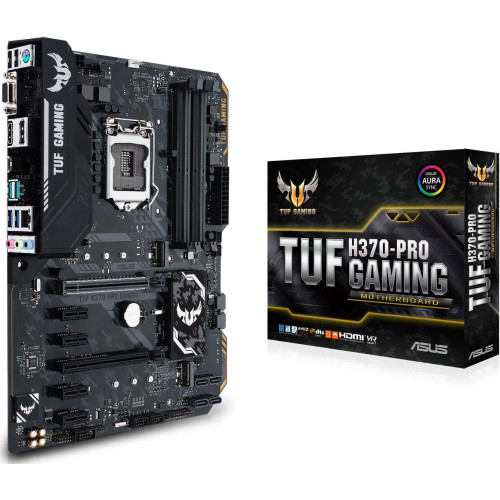 Материнська плата Asus TUF H370-Pro Gaming (s1151, Intel H370, PCI-Ex16), 4 x DDR3 DIMM; Кількість каналів 2