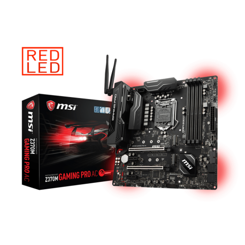 Материнська плата MSI Z370M Gaming Pro AC (s1151, Intel Z370, PCI-Ex16, WiFi), 4 x DDR4 DIMM