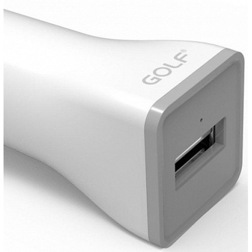 Автомобільний адаптер Golf GF-C1+Micro USB