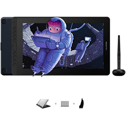 Графічний планшет Huion Kamvas 16 (GS1562 2021) 5080 lpi, 344.2х193.6, USB, Twilight Blue