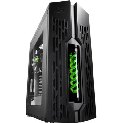 Корпус Deepcool GENOME II BK-GN Miditower с СВО(3 PWMвент), без БЖ ATX/mATX/mITX чорний/зелений, 5вент,вікно