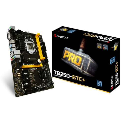 Материнська плата Biostar TB250 BTC Plus (S-1151, B250) 2xDDR4 2400