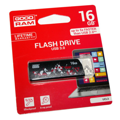 Флеш память USB 16GB GoodRam UCL3 (UCL3-0160K0R11)