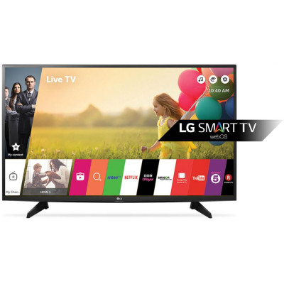 Телевизор LG 49" 49LJ594V, 1920x1080, 1080p Full HD, 50 Гц, мощность звука 10 Вт, HDMI x3, Ethernet, Wi-Fi, Smart TV, DVB-Т2, DVB-C, DVB-S2