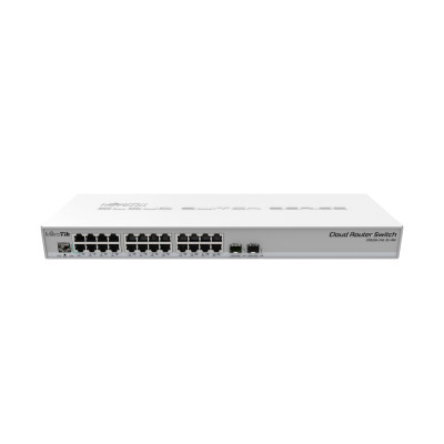 Комутатор Switch 24 Port Mikrotik CRS326-24G-2S+RM (24x1G, 2xSFP+, L3)