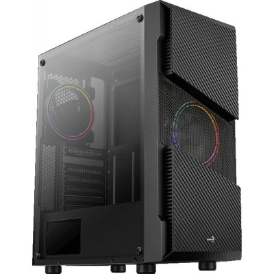 Корпус Aerocool Menace Saturn FRGB-G-BK-v1 Black без БЖ